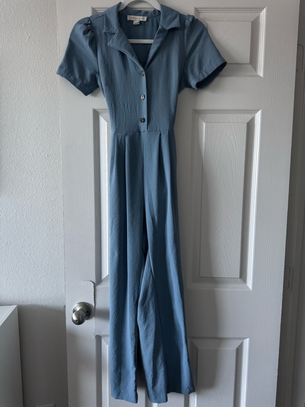 Monteau Light Blue Casual Jumpsuit
